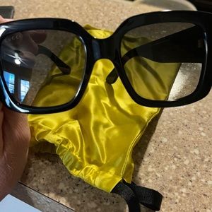 Authentic Gucci sunglasses . Purchased last year . Worn once.